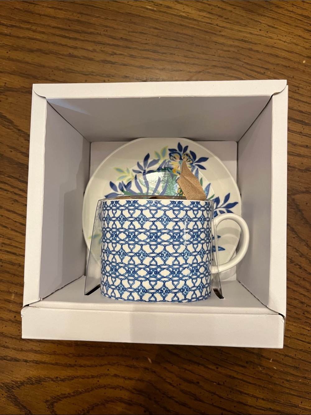 Lilly Pulitzer Blue Pattern Tea cup and Saucer Set